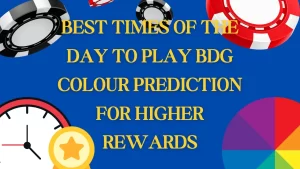 illustration text 'Best Times of the Day to Play BDG Colour Prediction for Higher Rewards'